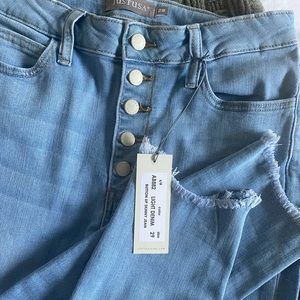 Just USA button up Skinny jeans
